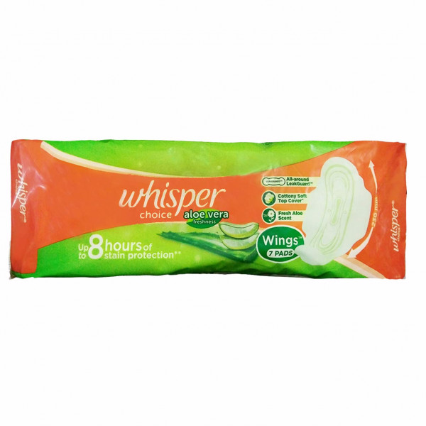 Whisper Aloe-Vera 7 Pads